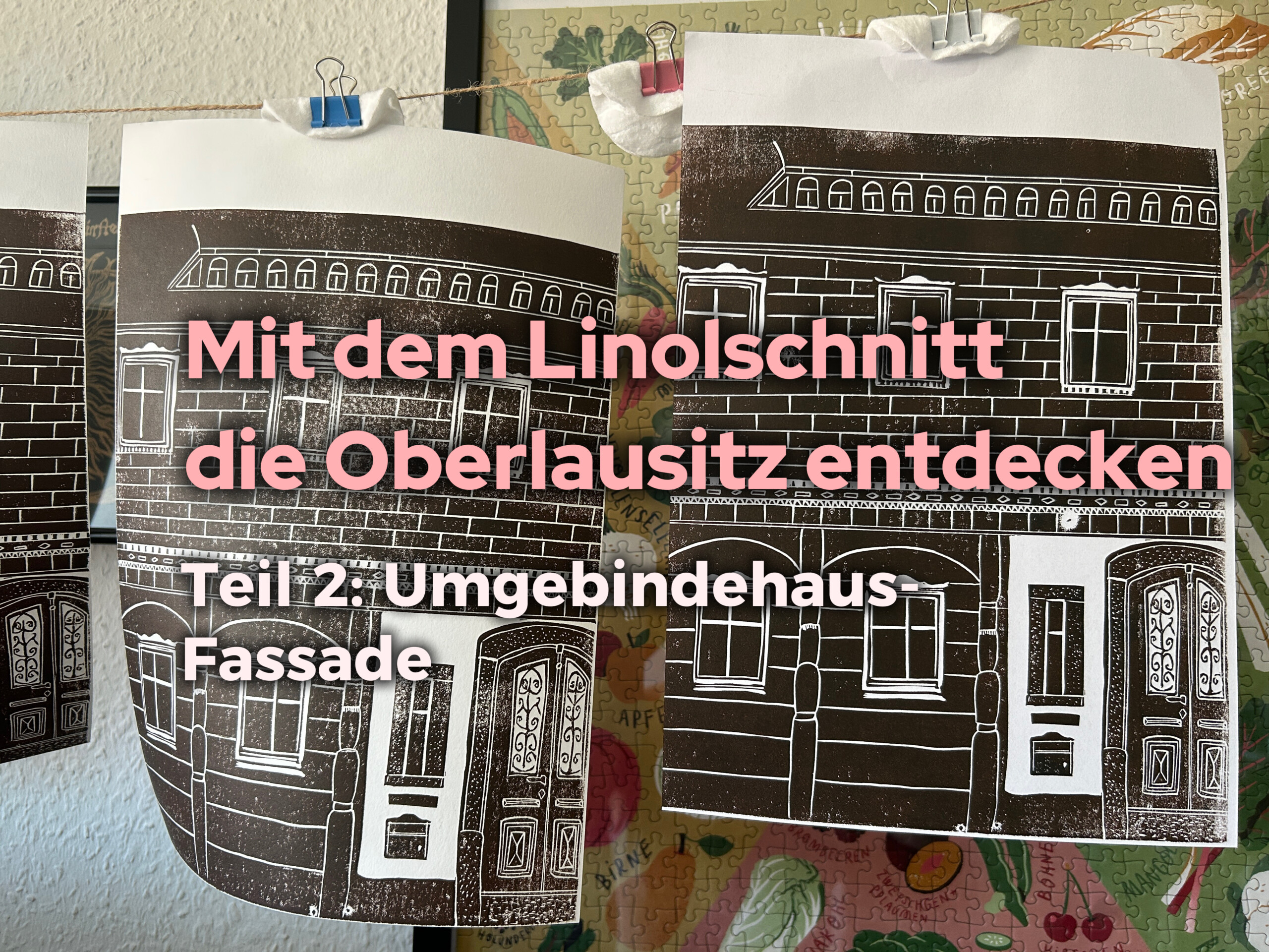 Elaine und die Oberlausitz im Linolschnitt-Video 2