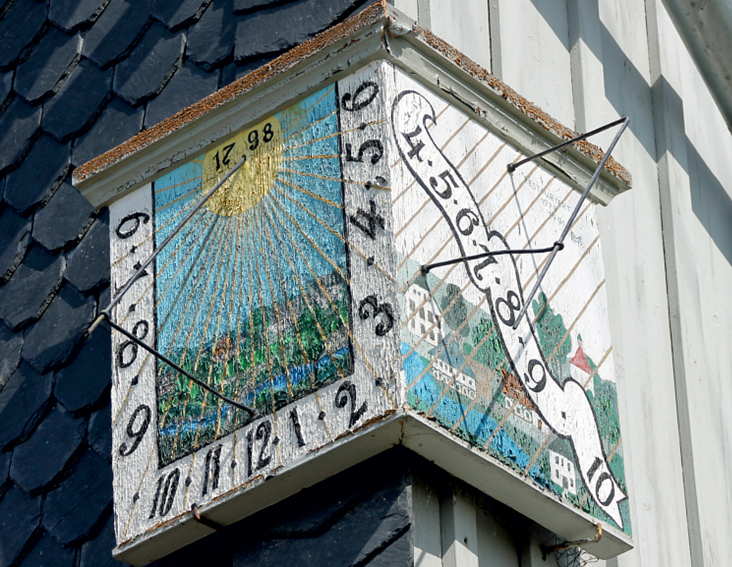Das Sonnenuhrendorf Taubenheim,  „Beim Schiertzdukter”